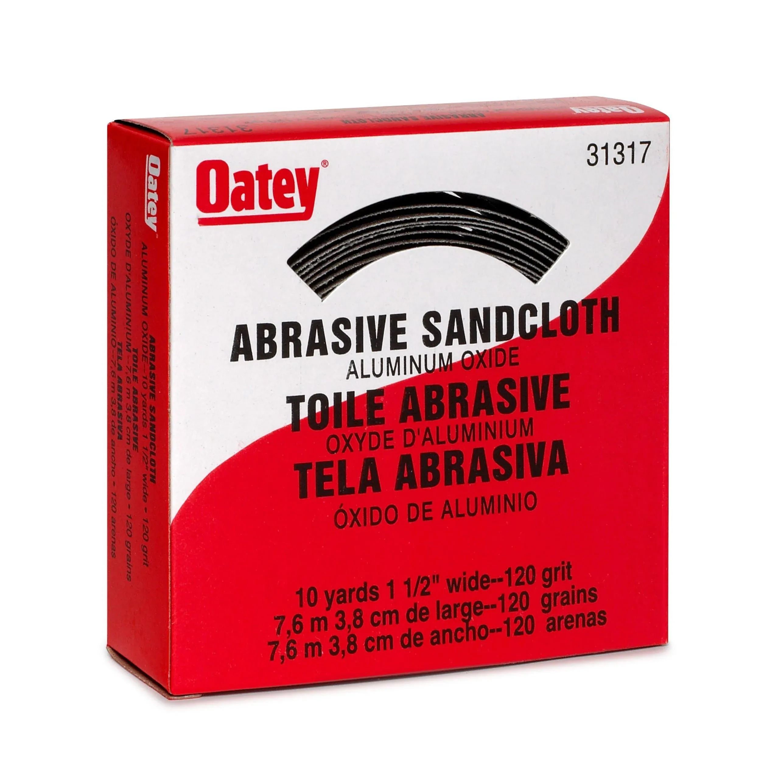 Oatey 31317 Abrasive 120 Grit Sand Cloth 1-1/2 In. x 10 Yd