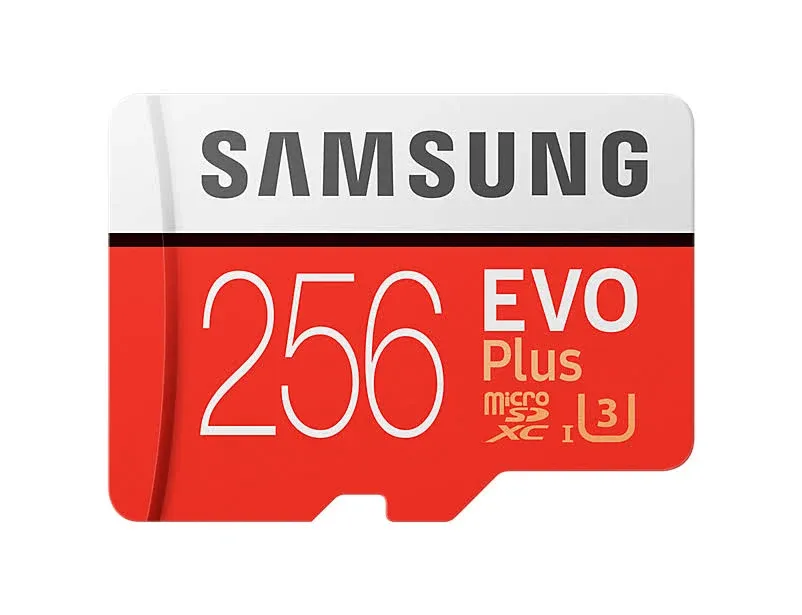 Samsung 256GB Evo Plus Class 10 UHS-I microSDXC U3 with Adapter (MB-MC256GA)