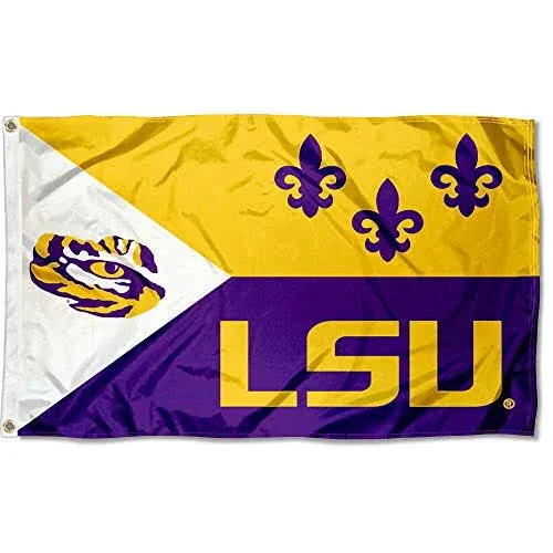 College Flags & Banners Co. Louisiana State LSU Tigers Acadian Flag