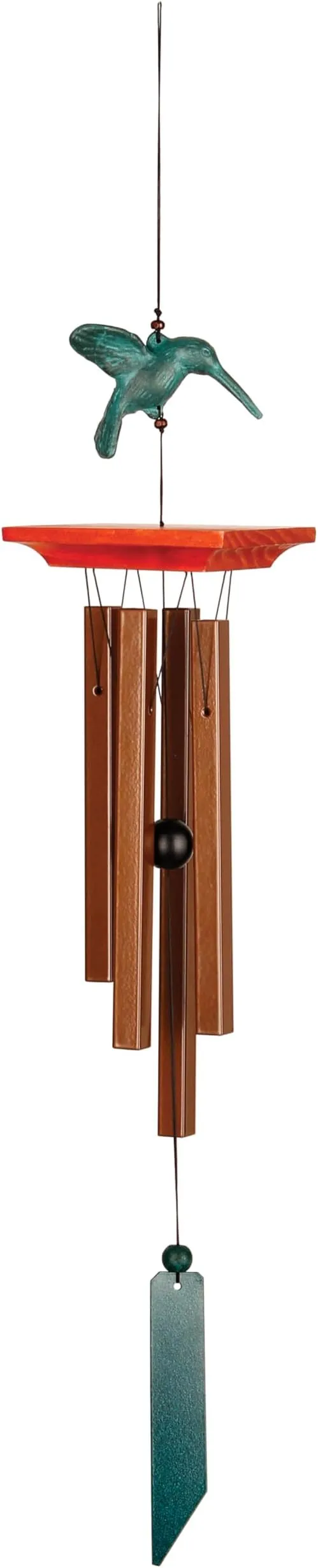 Woodstock Chimes Signature Collection, Woodstock Habitats, Hummingbird, 25'' Habitats and Nature Wind Chimes for Outdoor, Patio, Home or Garden Décor (HH)