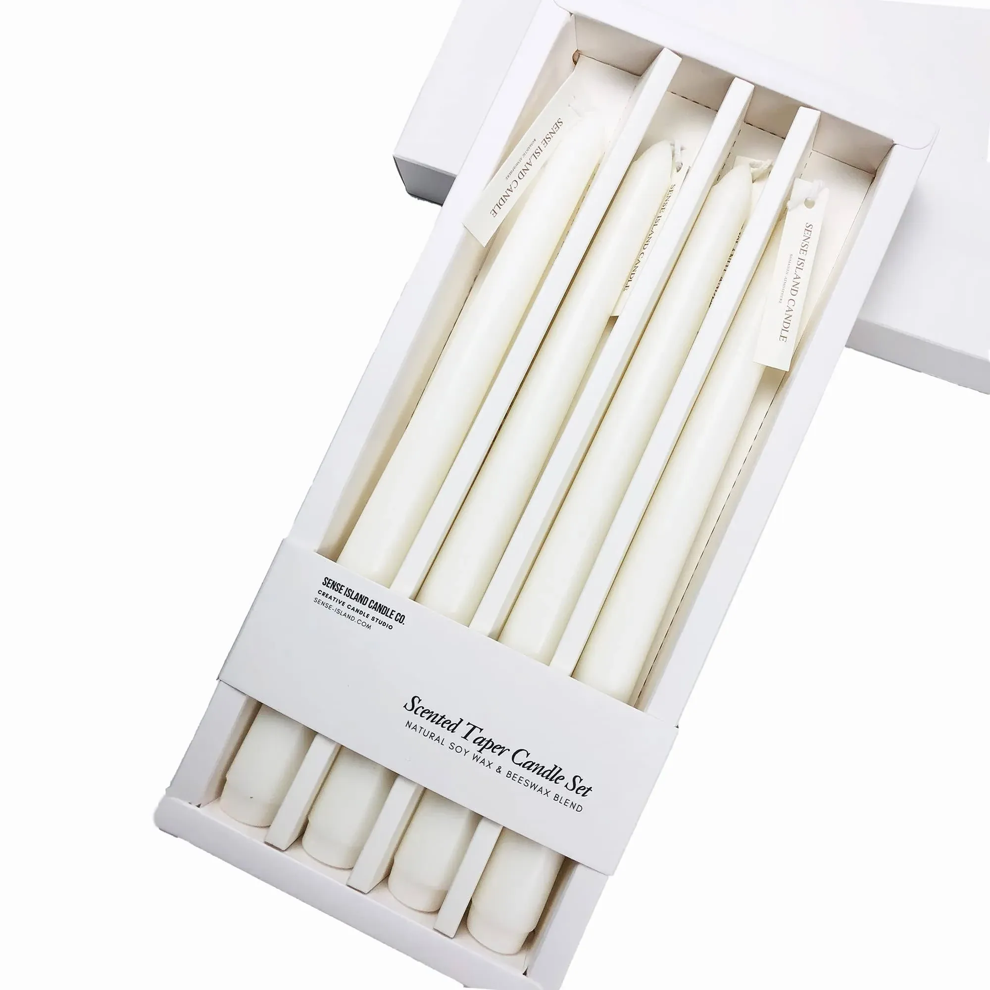 Taper Candles 10&#039;&#039; Scented Candle Sticks Set of 4 | Soy Wax Home Decor Kitchen