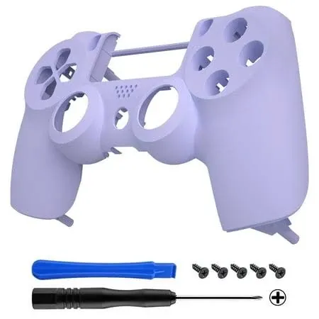 eXtremeRate Replacement Front Housing Shell for PS4 Slim Pro Controller Controller (CUH-ZCT2 JDM-040/050/055) - Light Violet