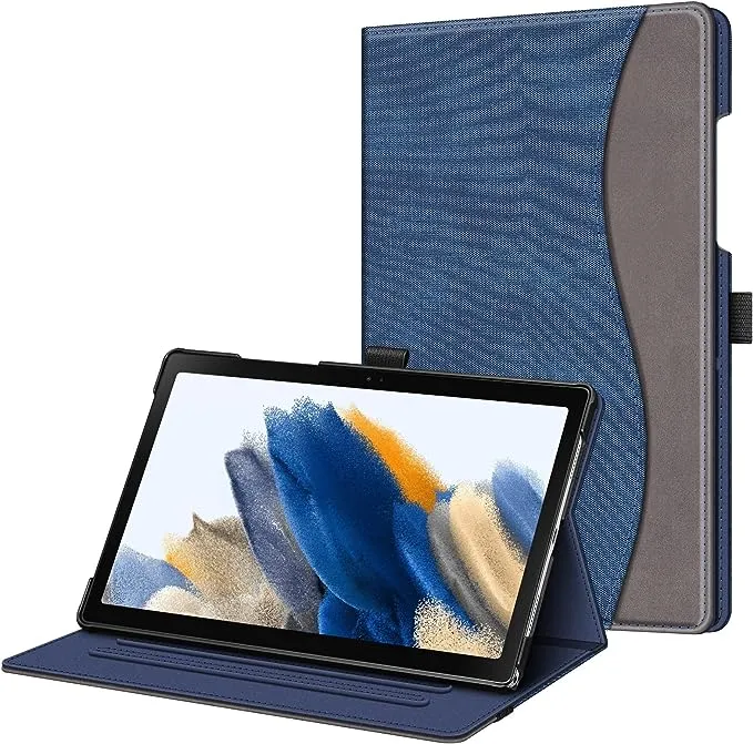 Fintie Case for Samsung Galaxy Tab A8 10.5 Inch 2022 Model (SM-X200/X205/X207), Multi-Angle Viewing Smart Stand Back Cover with Pocket Auto Wake/Sleep, Denim Indigo