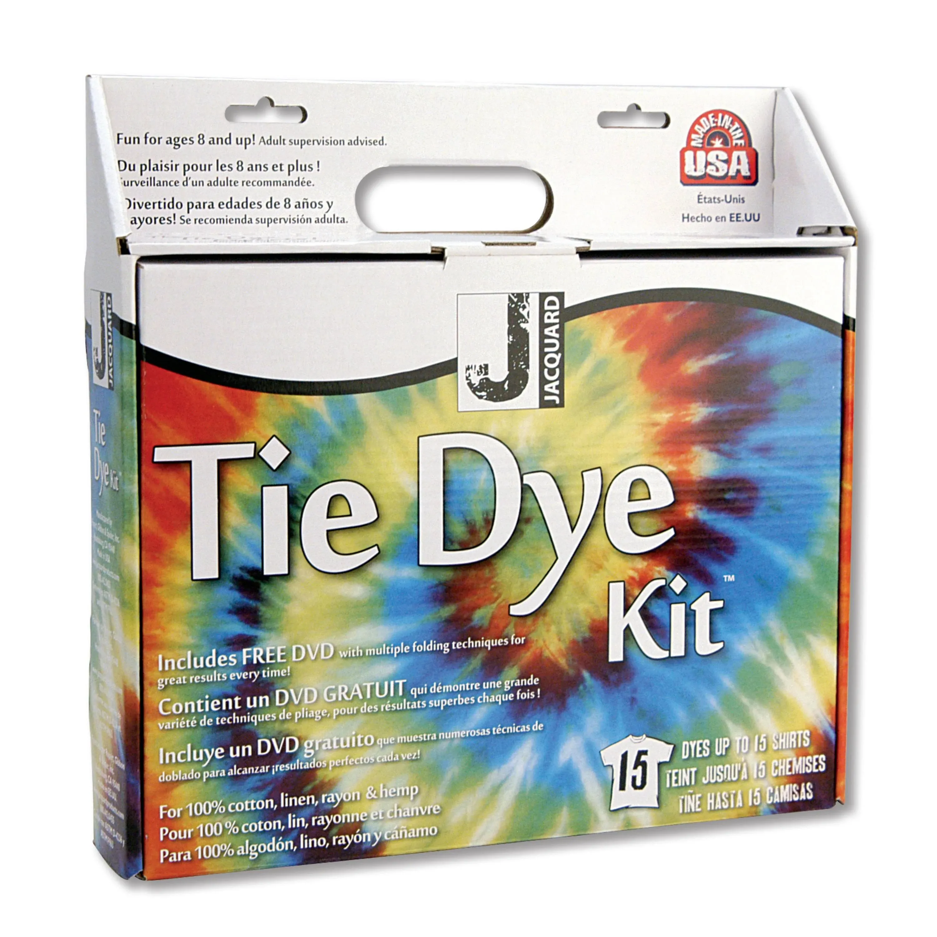 Jacquard Tie Dye Kit with video tutorials - dyes up to 15 shirts