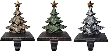 Lulu Decor Cast Iron Christmas Tree Stocking Holders