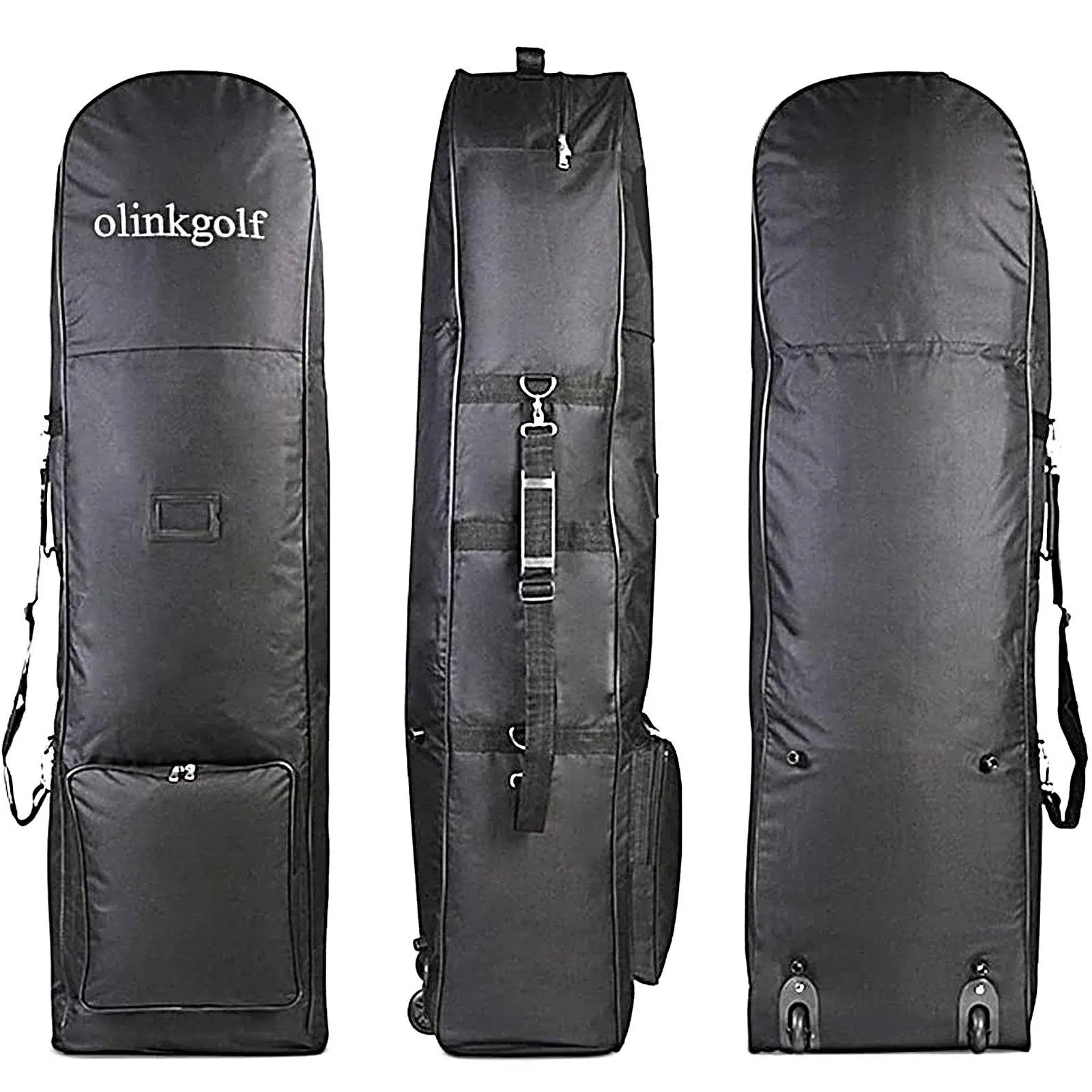 olinkgolf Golf Travel Cover with Big Wheels,Golf Travel Bag Case for Golf Clubs ...