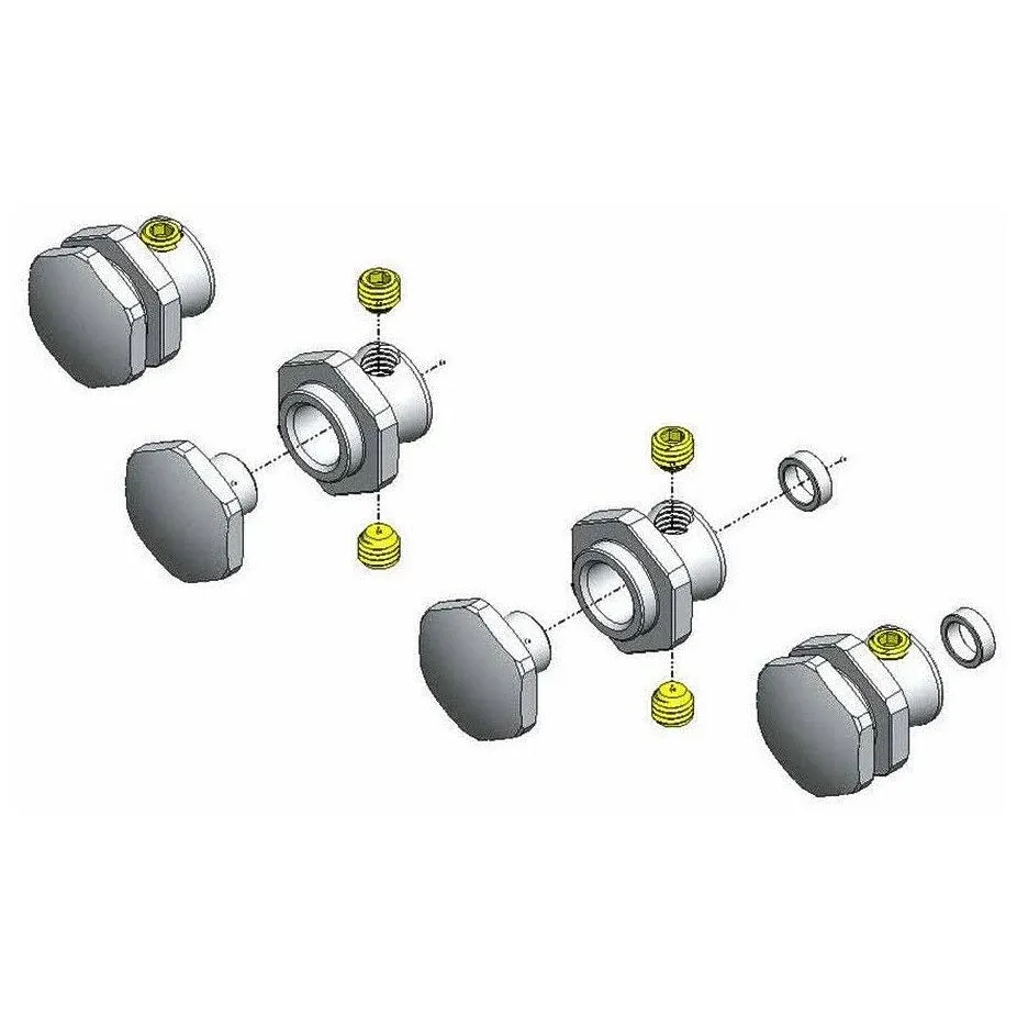 "MIP - Moore's Ideal Products - 17mm Hex Adapter Kit, Traxxas Slash 4X4 - 10115"