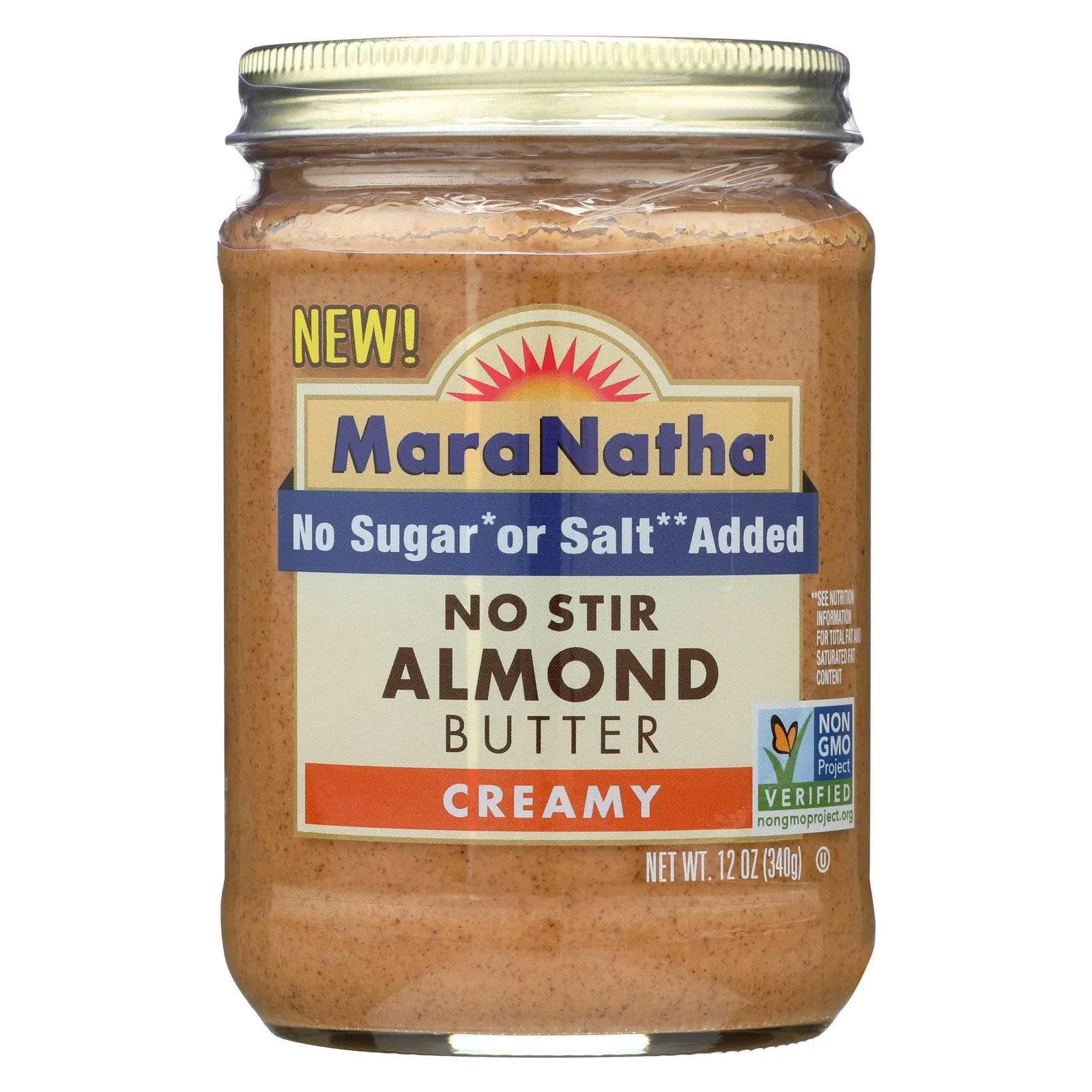 MaraNatha No Stir Creamy Almond Butter - 12 oz jar