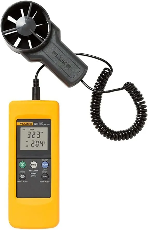 New In Box FLUKE 925 Impeller Anemometer Meter Wind Velocity Temperature