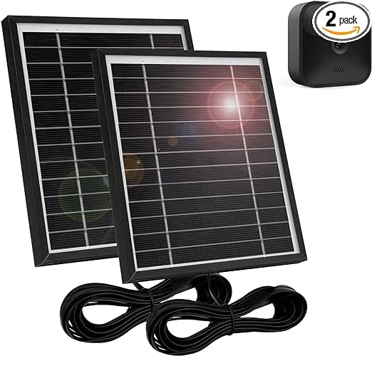 Updated Version 2 Pack Solar Panel Charge Compatible with Blink Outdoor (3rd ...