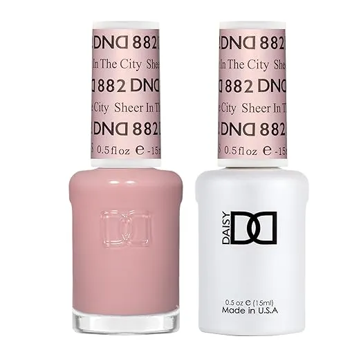 DND Gel Polish Set, Sheer Collection, UV/LED GelPolish and Air Dry Nail Lacquer, Matching Chip-Free Polish Duo, 0.5 Fl Oz Each