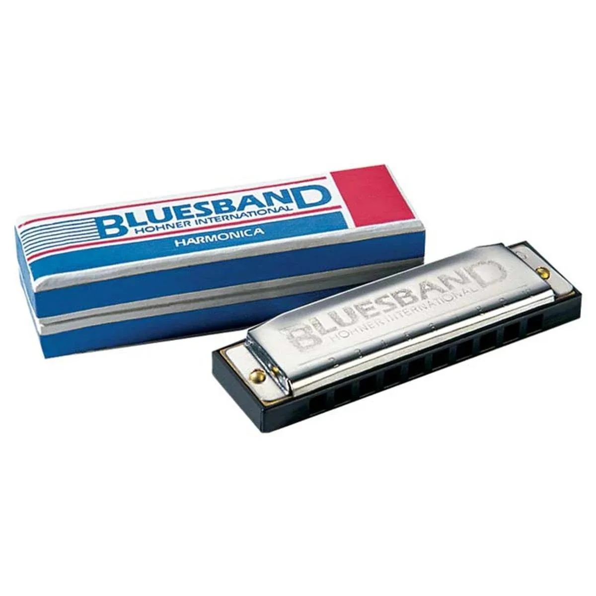 Hohner BluesBand Harmonica Key of C Stainless Steel