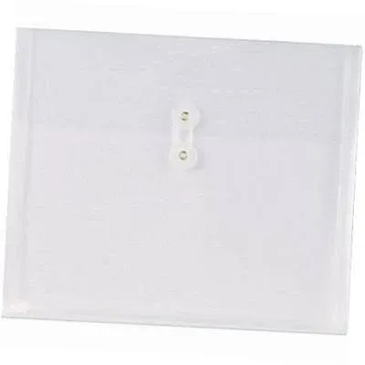 Staples Poly Envelopes w/Side Opening, Letter, Clear, 18/Pac