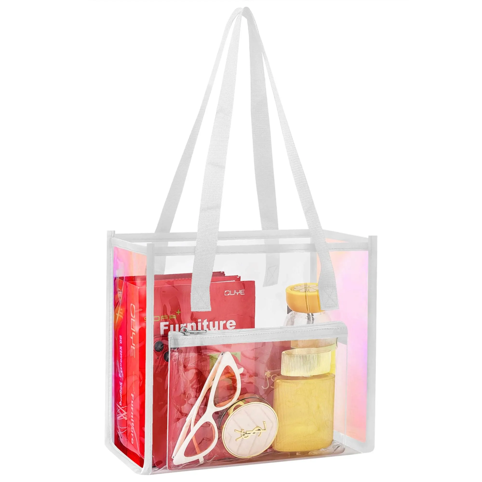 May Tree Clear Tote Bag Stadium Approved for Women and Men, Clear Stadium Bag for ...