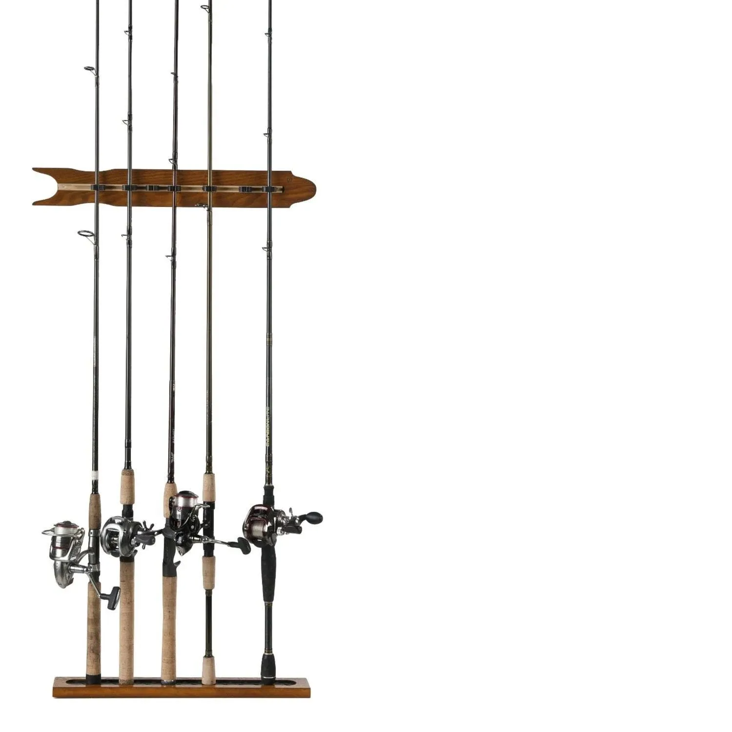 Organized Fishing SOMWR-008 20.9 in. Modular Wall Rack Oak Finish