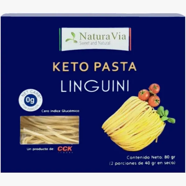 Linguini Pasta Keto | 80g | 2/40g Servings | Cero Net Carbs | Gluten Free ...