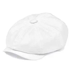 BOTVELA Men's Newsboy Flat Cap 100% Cotton Gatsby Ivy Golf Cabbie Hat