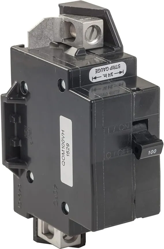 Telemecanique Sensors - QOM100VHCP QOM1 Frame Size 100-Amp Main Breaker for QO or Homeline 125-Amp or less Rated Load Centers