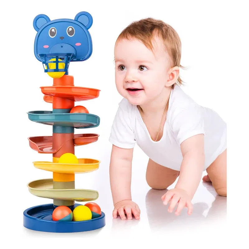 Beestech Ball Tower for Toddlers, Ball Drop and Roll Tower, Educational ...