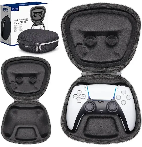 sisma Carry Case Compatible with PS5 DualSense Wireless Controller, PlayStation 5 Controller Holder Travel Safekeeping Protective Case Storage Bag