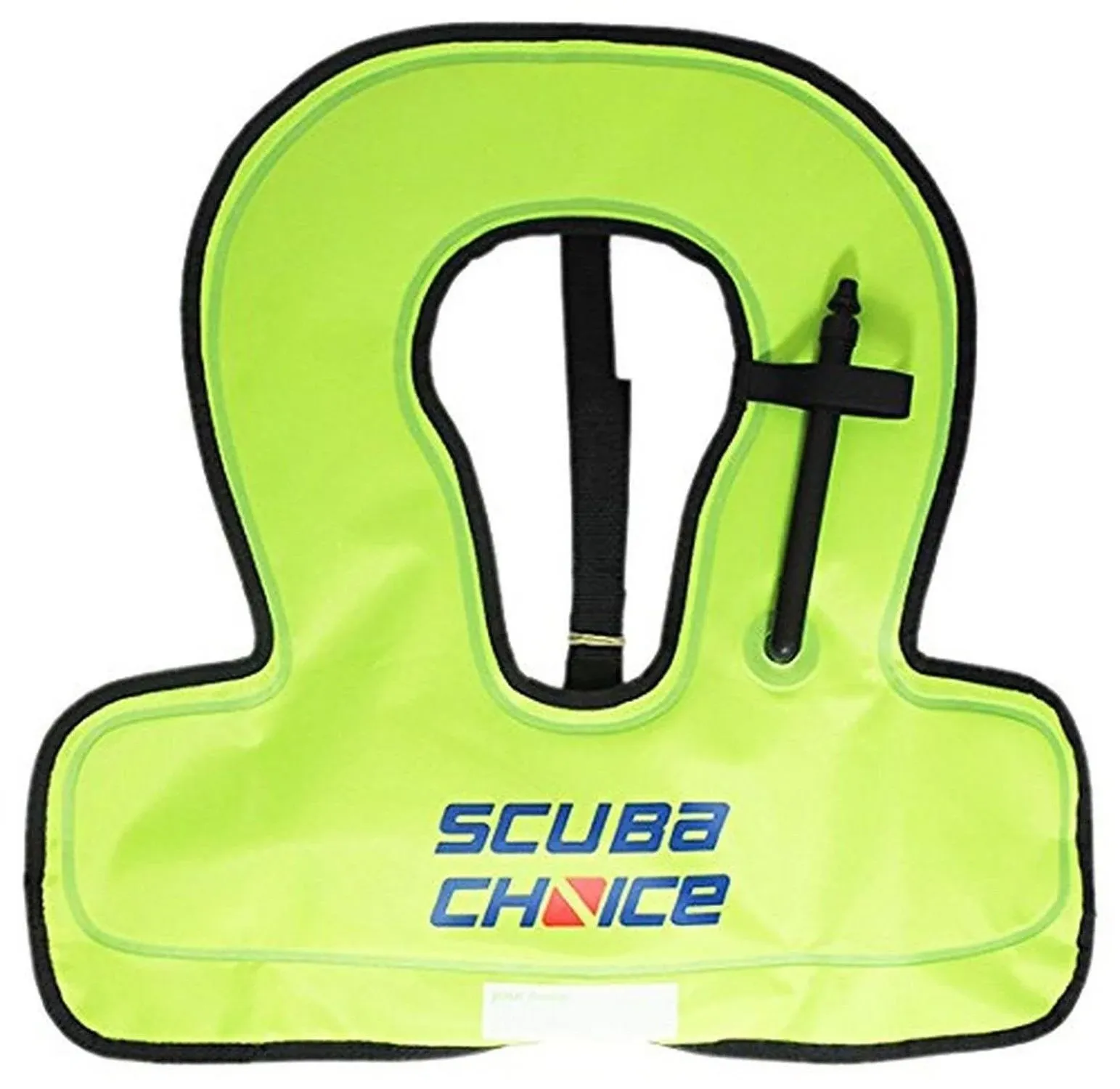 Scuba Choice Scuba Choice Youth Kids Snorkel Vest Neon Yellow/Blue with Name Box