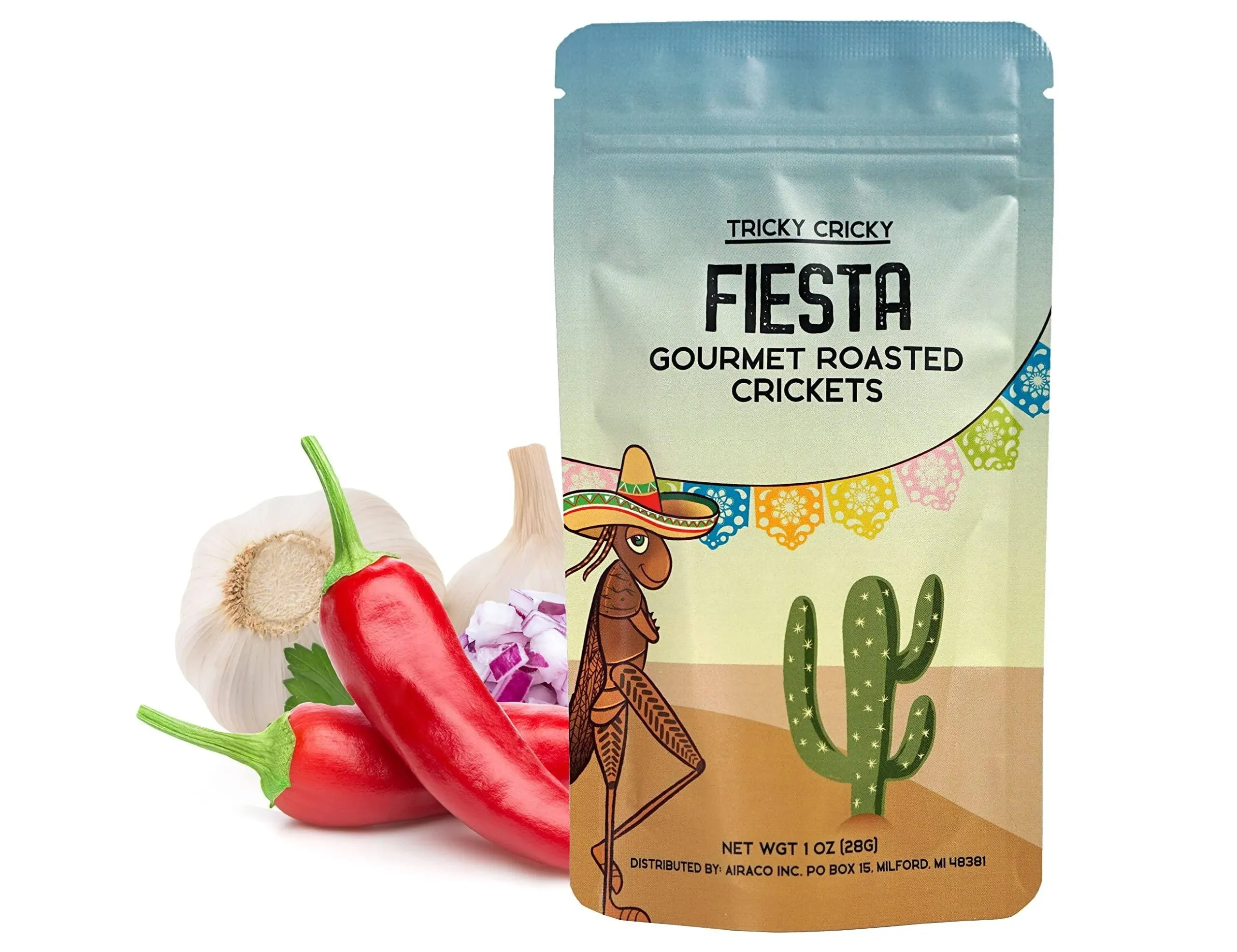 Tricky Cricky Edible Flavored Cricket Snacks for Humans - USA Grown - Healthy