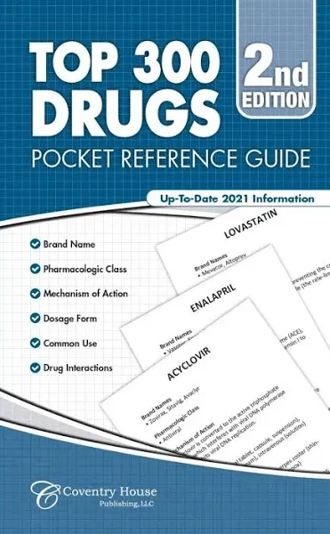 Top 300 Drugs Pocket Reference Guide (2021 Edition) [Book]