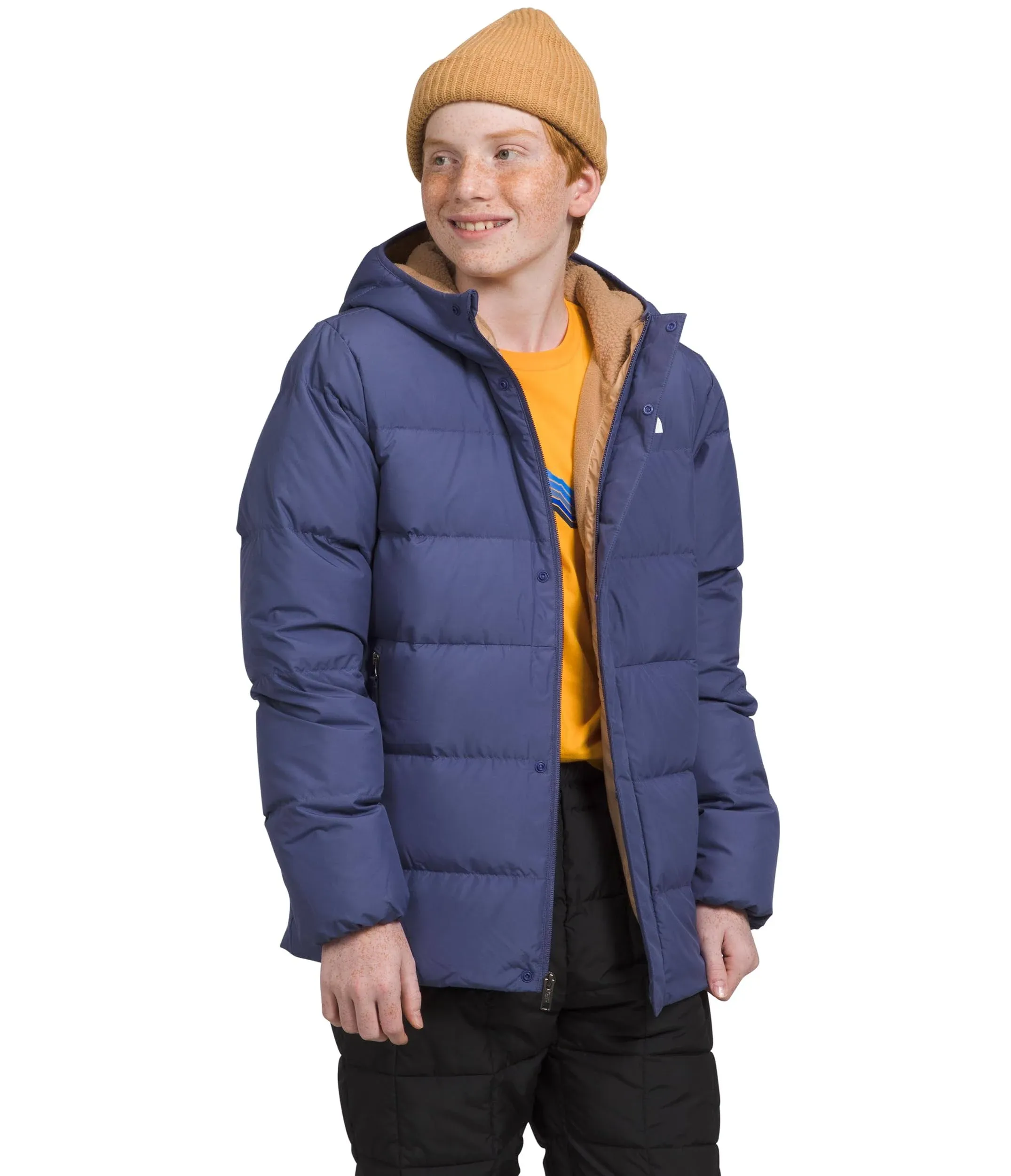 The North Face North Down Fleece-Lined Parka - Boys' Cave Blue, M