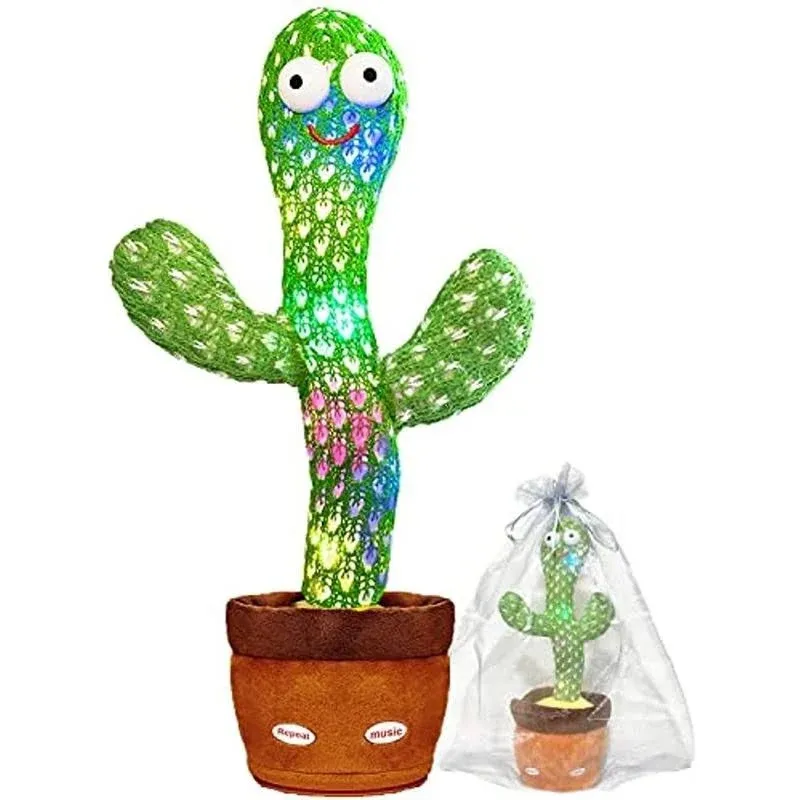 Keculf Dancing Cactus Toy Talking Cactus Baby Toys, Singing Cactus Toy Cactus ...