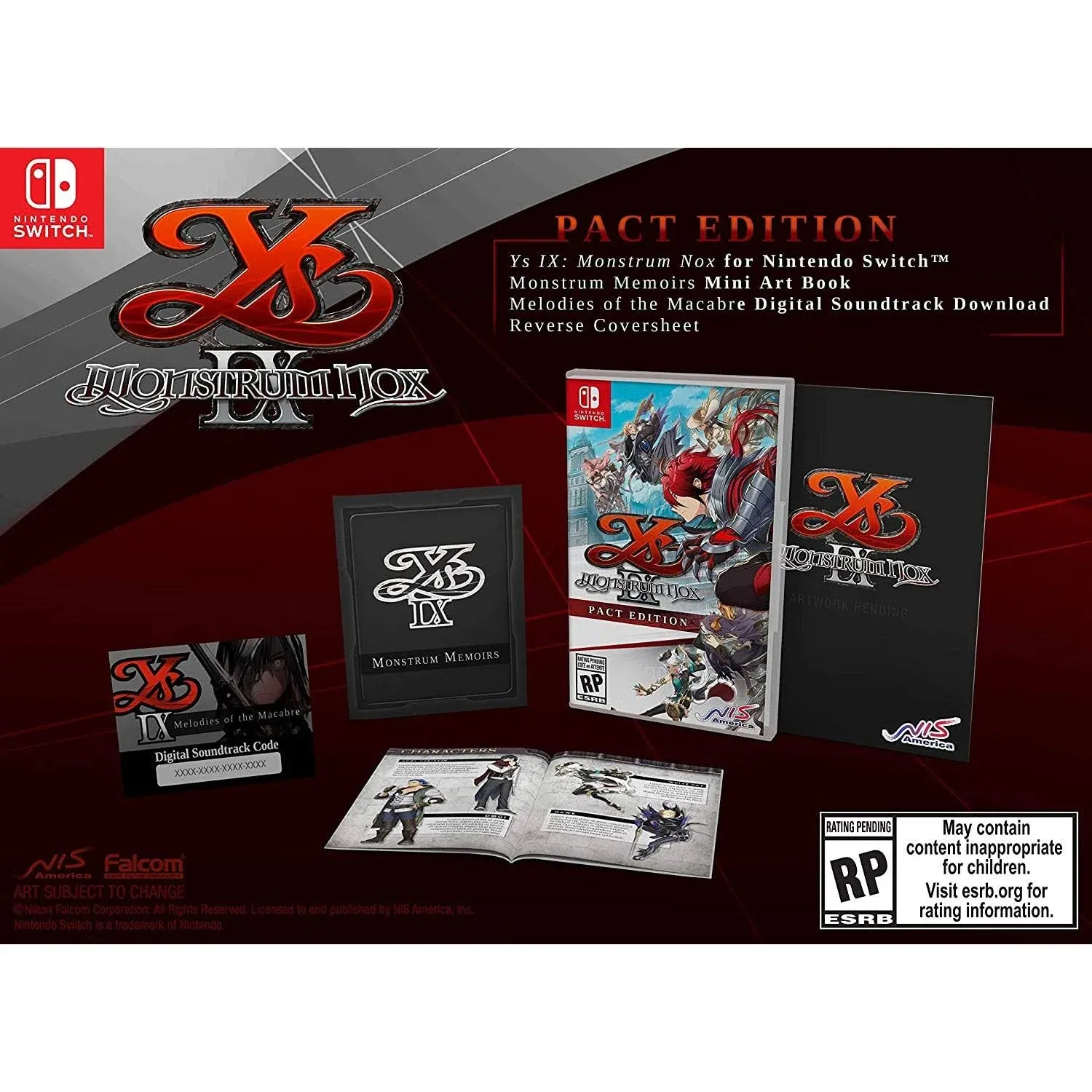 Nintendo Switch - YS IX: Monstrum Nox [Pact Edition]