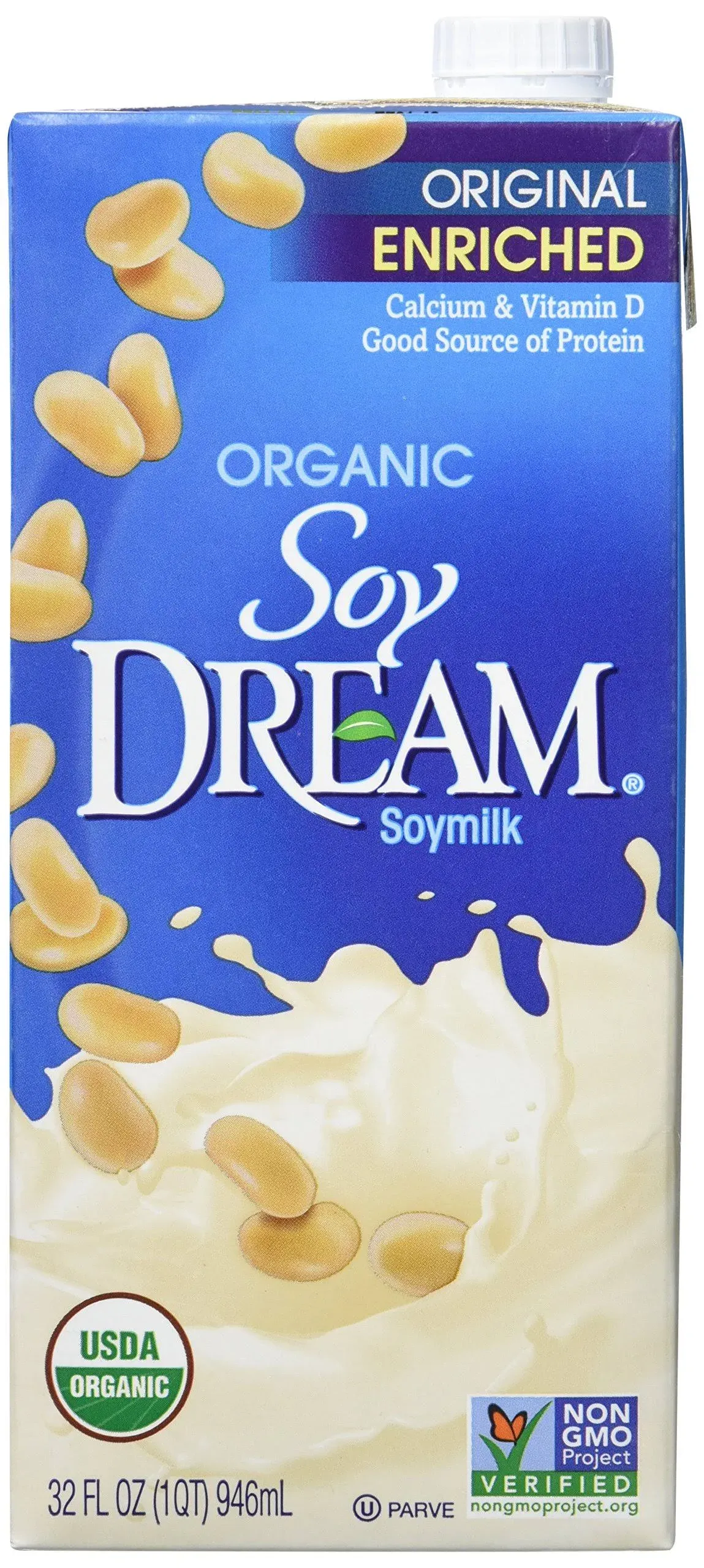 Soy Dream Enriched Original Organic Soymilk, 32 Oz (Pack of 12)