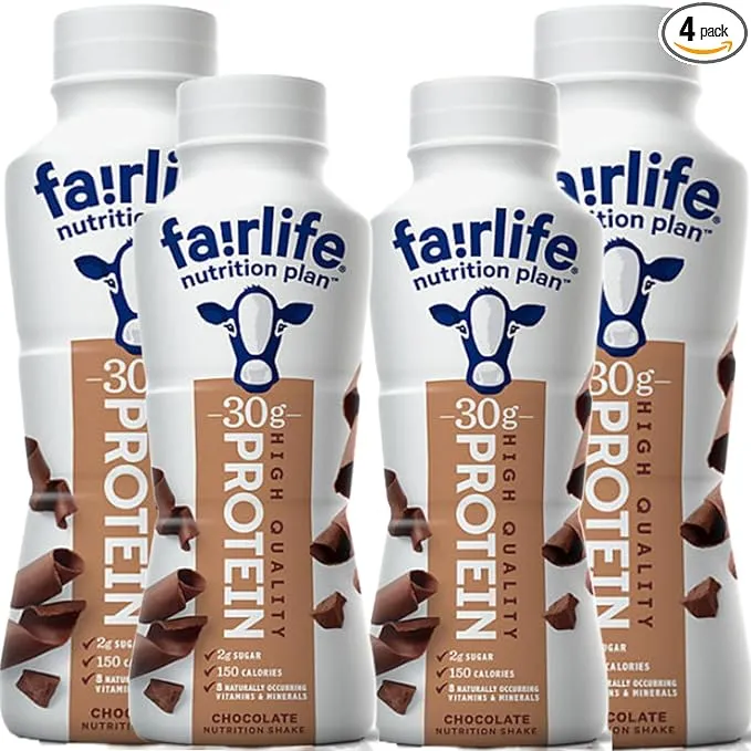 Fairlife Protein Shakes Ready to Drink |Nutrition Plan Protein Shake Chocolate with 30g of High Protein Nutrition Shake| Core Power Elite |Fair life Protein Shakes is Lactose Free,11.5 Fl Oz Each (BETRULIGHT Pack of 6)