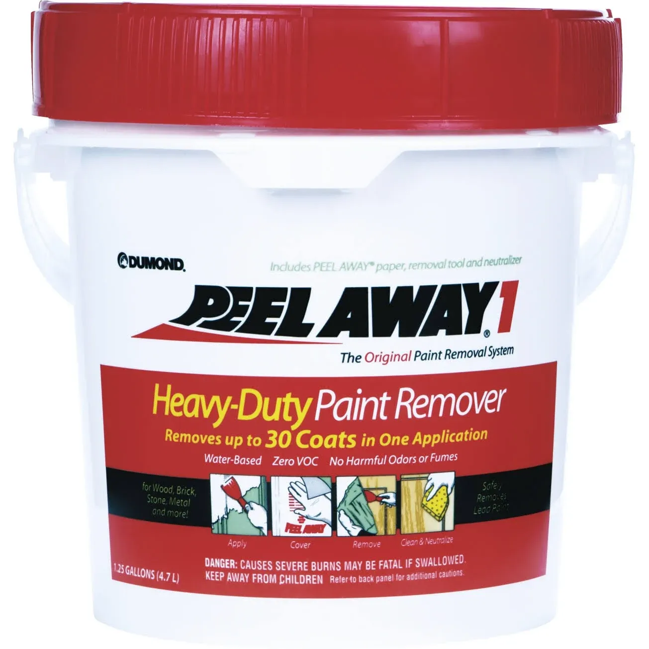 Dumond Chemicals 1160N 1.25 Gallon Peel-Away Heavy Duty Paint Remover