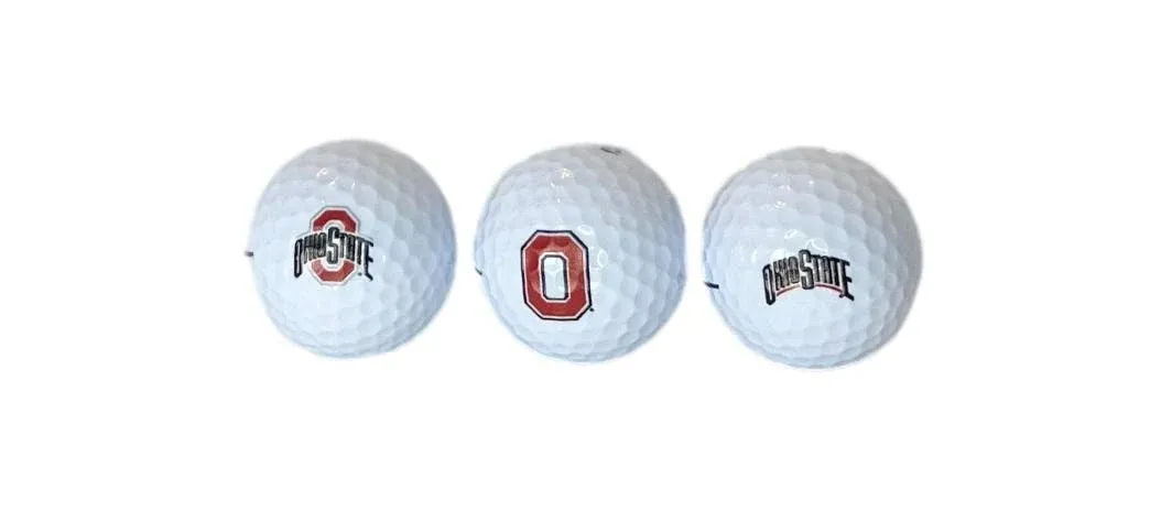 Ohio State Buckeyes (Officially Licensed) 3 Pack Taylormade Golf Balls