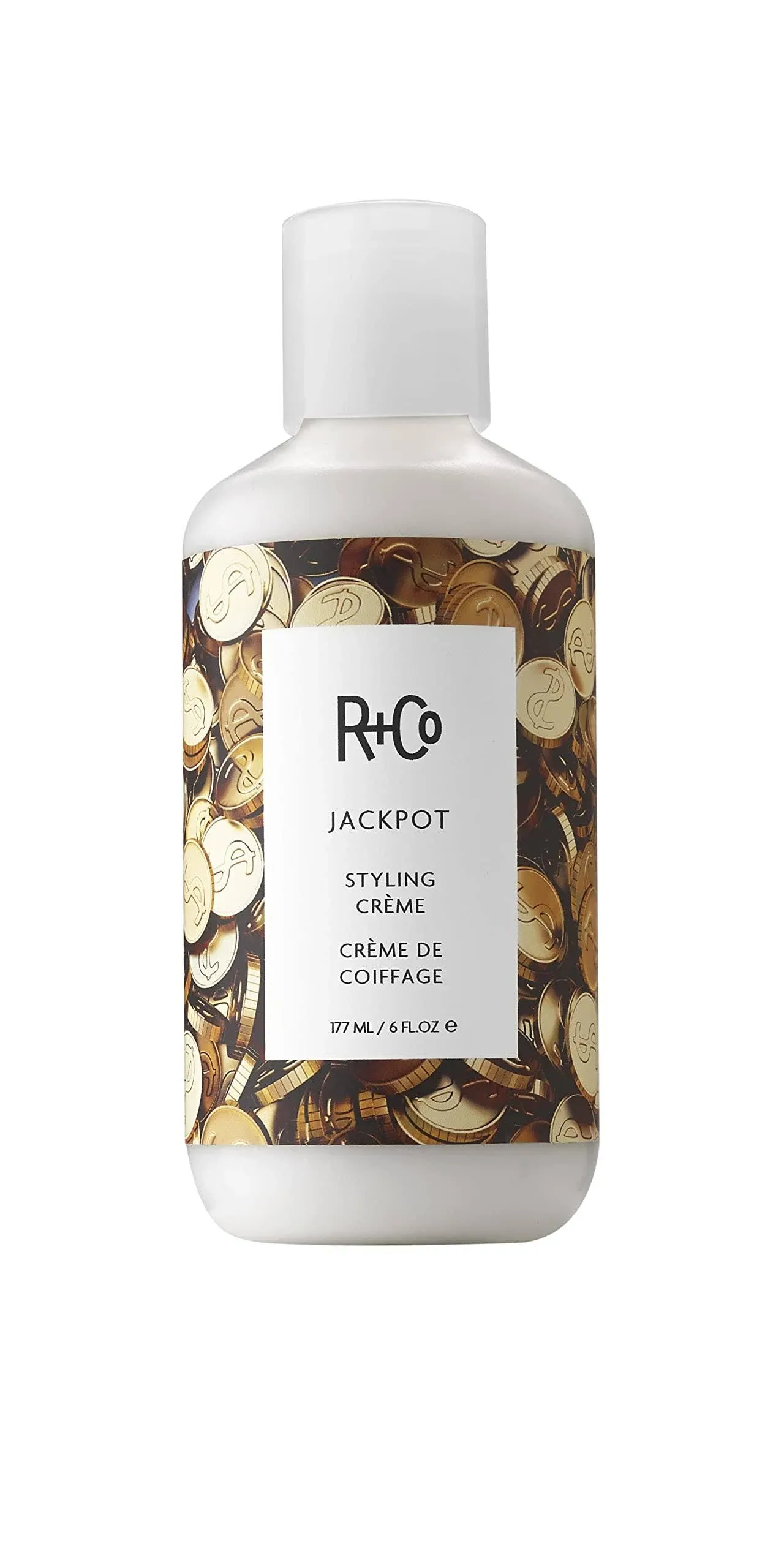 R+Co Jackpot Styling Crème | Thermal Protection + Seals In Moisture + Improves Elasticity | Vegan + Cruelty-Free | 6 Oz