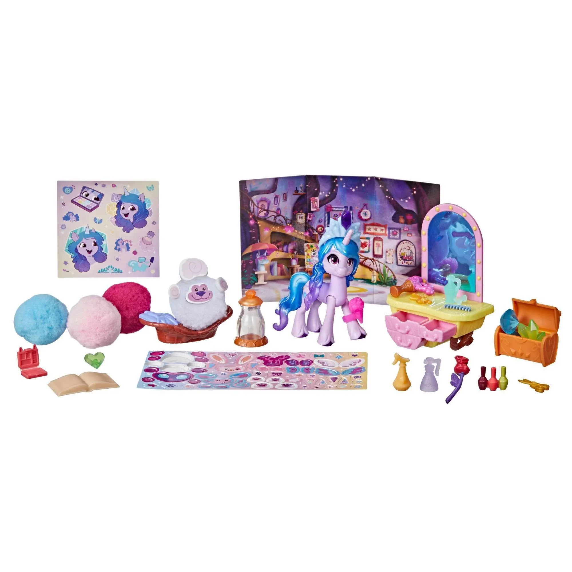 My Little Pony A New Generation Story Scenes Critter Creation Izzy Moonbow Set