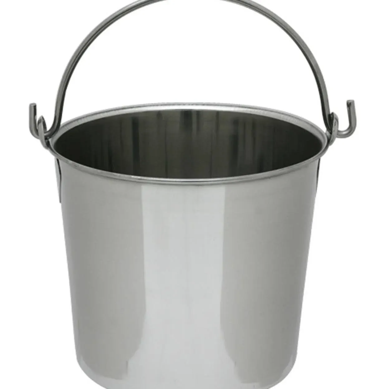 Lindy's 8-Quart Stainless Steel Bucket, Durable Seamless Bucket for Home, Carry Water or Milk, Fill with Food, Cleaning Bucket