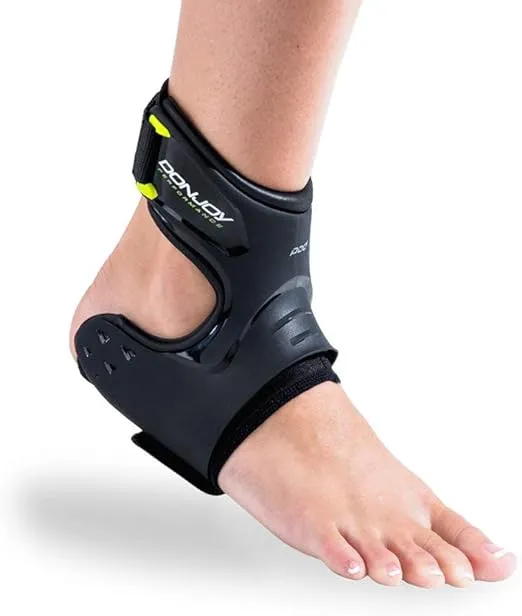 DonJoy Performance POD Ankle Brace, Best Support for Stability, Ankle Sprain, Roll, Strains for Football, Soccer, Basketball, Lacrosse, Volleyball - Large - Right - Black