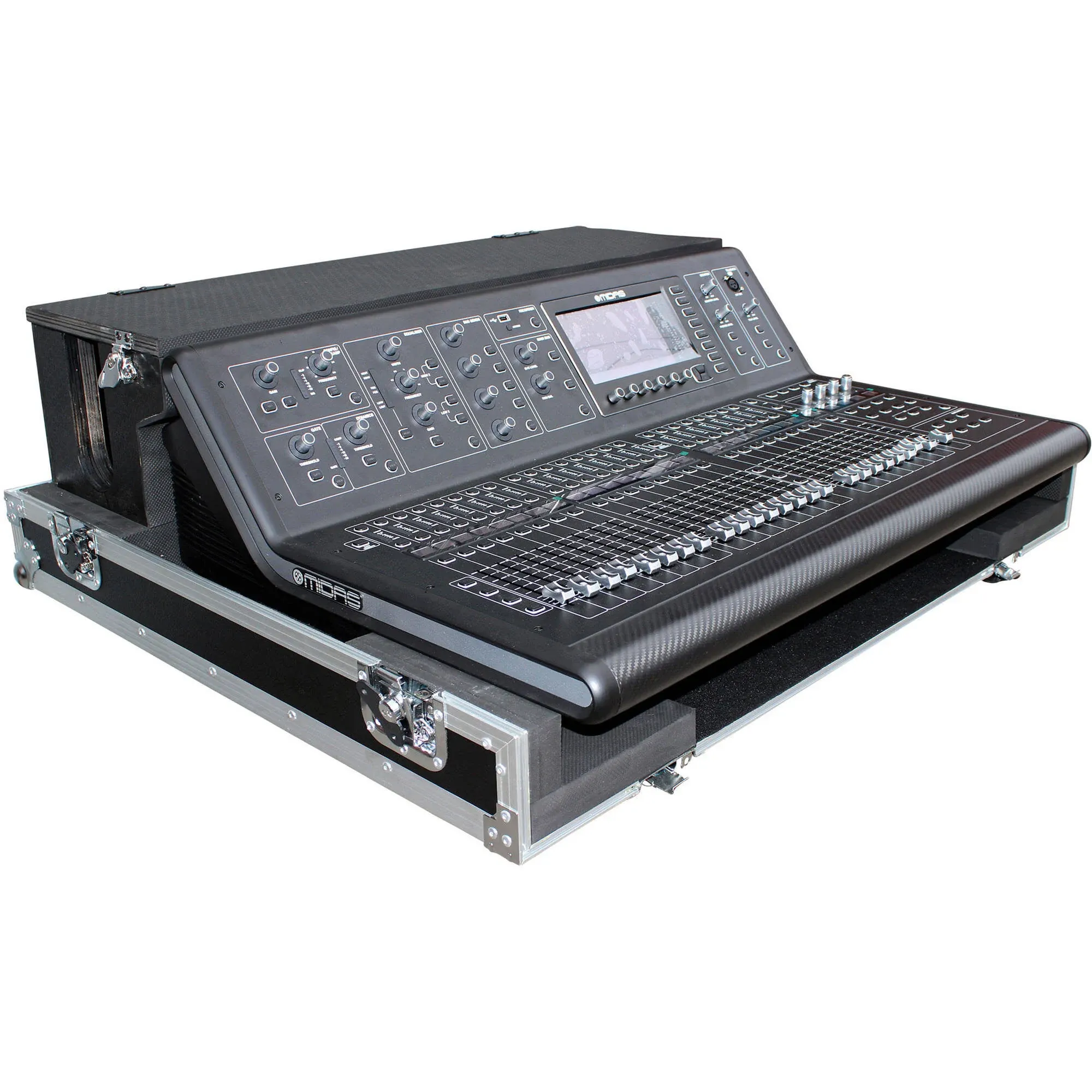 Prox XS-MIDM32DHW - Flight Case for Midas M32 Console with Doghouse and Wheels