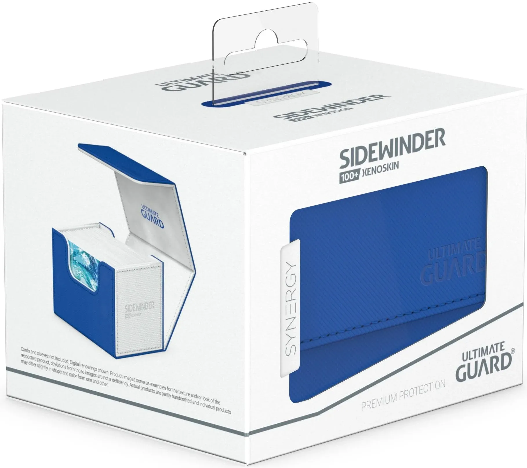 Sidewinder Synergy 100+ Deck Box | Ultimate Guard (Blue/Red)