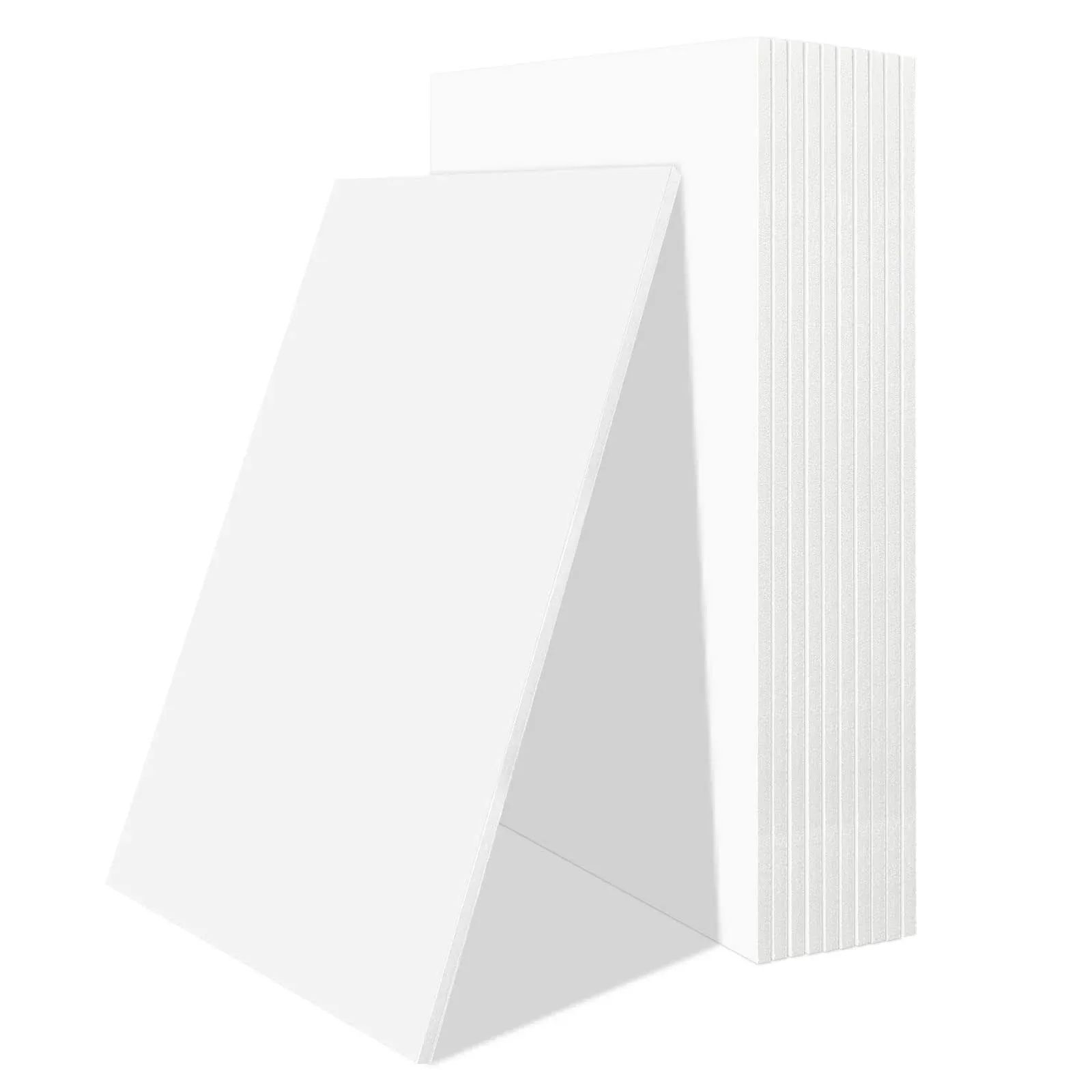 Mat Board Center Pack of 10 3/16&#034; Thick White with White Core Foam Core Backi...