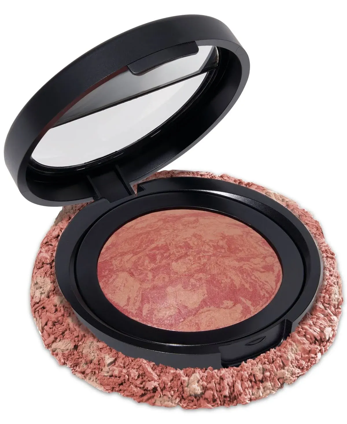 Laura Geller New York Baked Blush-n-Brighten Marbleized Blush-Tropical Peach Creamy Lightweight Matte Finish