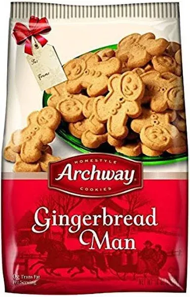 Archway Homestyle Cookies 1 Pack (Gingerbread Man 10oz)