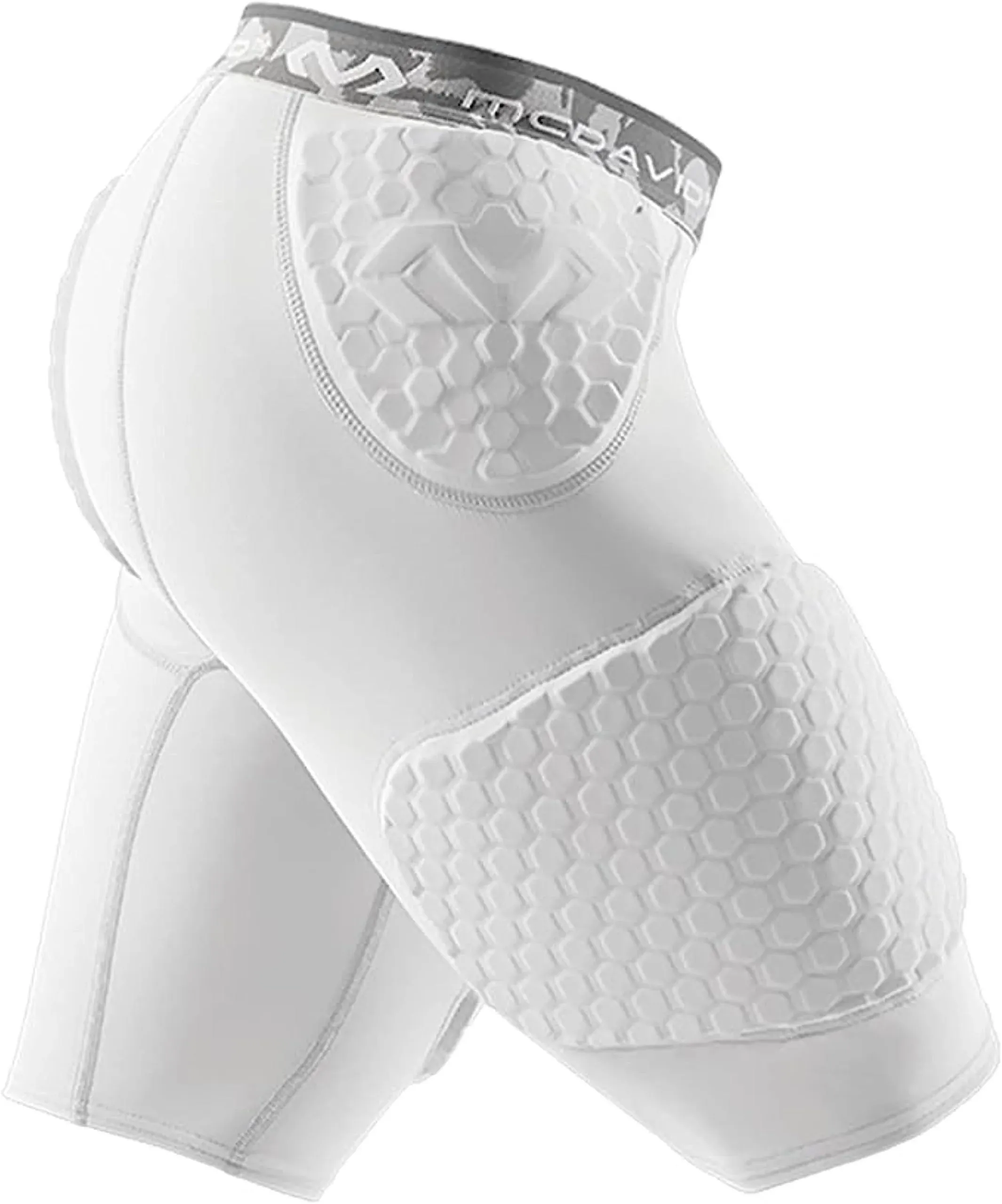 McDavid Compression Padded Shorts with HEX, Hip, Tailbone, Thigh Pads - Girdle Tights for Football, Hockey, Basketball-Unisex