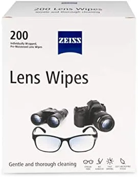 Pre-Moistened Lens Wipes Cleaning Zeiss