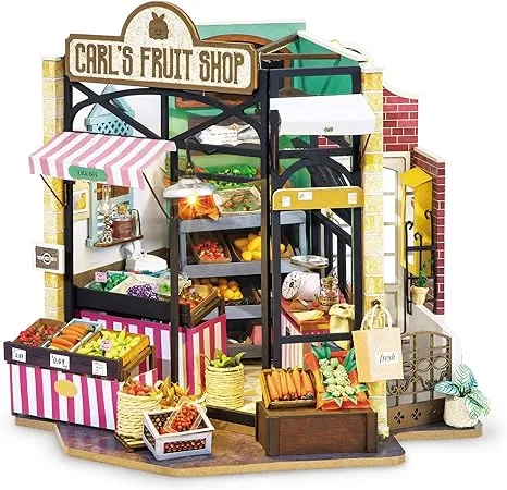 Carl's Fruit Shop 3D DIY Mini Dollhouse Puzzle