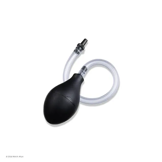 Welch Allyn 21504 Insufflation Bulb and Tube of Diagnostic Otoscope with Black Distal Tip Connector