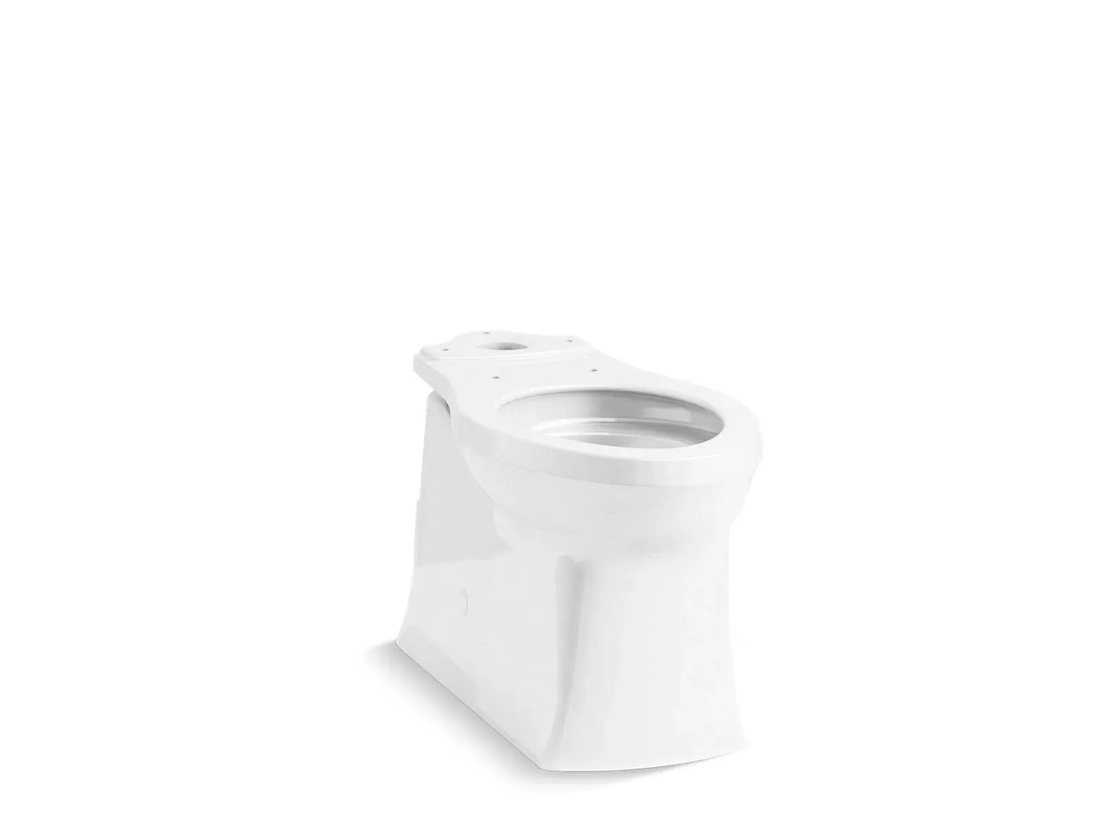 Corbelle Tall Elongated Toilet Bowl with Skirted trapway, White