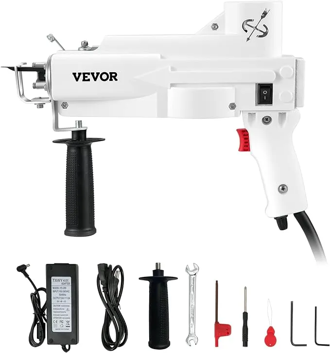 VEVOR Electric Rug Tufting Gun Carpet Weaving Machine Kit Speed Adjustable