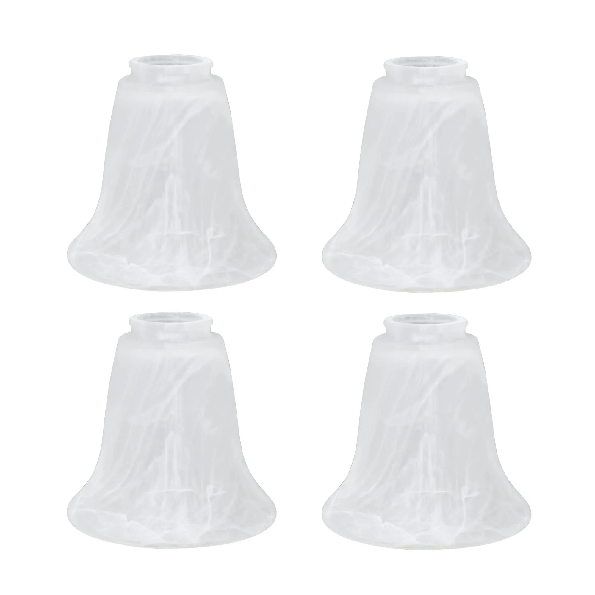 Aspen Creative 23029-4 Replacement Bell Shaped Alabaster Glass Shade 4 Pack - Traditional - Lighting Globes And Shades - by Aspen Creative Corporation | Houzz